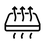 Cool air going through mattress icon